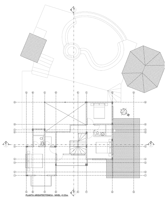 CONCEPTO DE CASA DE PLAYA PLANTA ALTA
